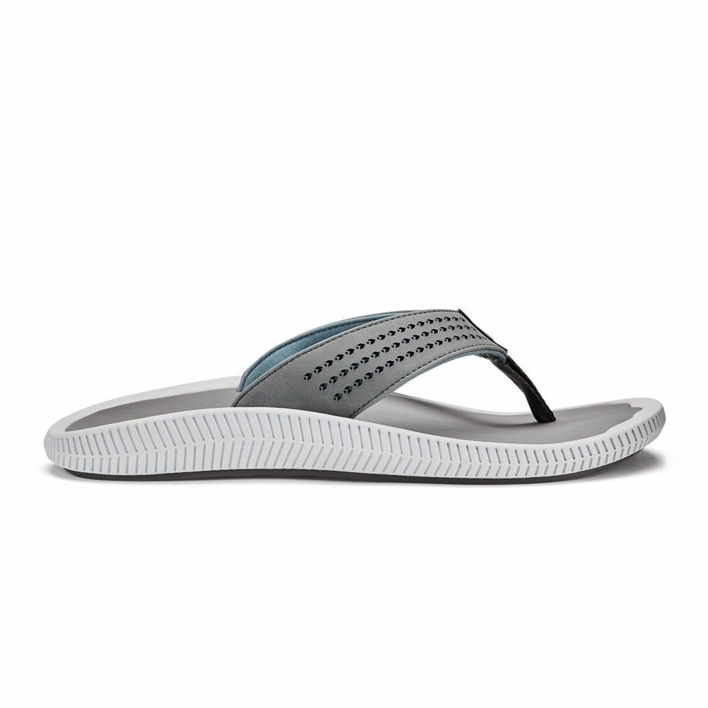 Olukai Men's Ulele Flip Flop - Stone US725-693